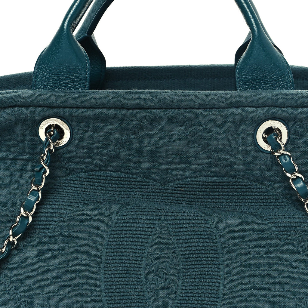Canvas Large Double Face Shopping Tote Green