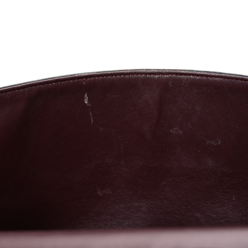 Lambskin Quilted Maxi Double Flap Black