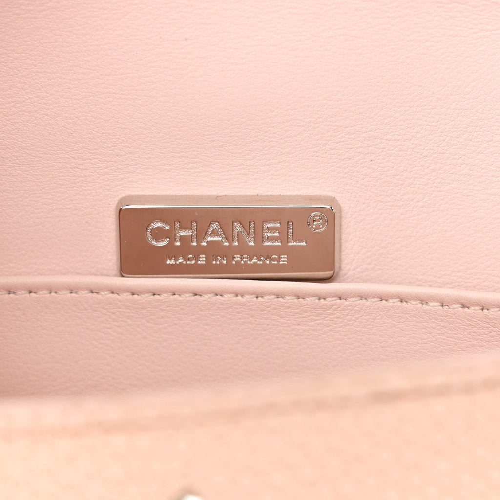 Galuchat Stingray Crystal Embellished 2.55 Reissue Mini Flap Light Pink