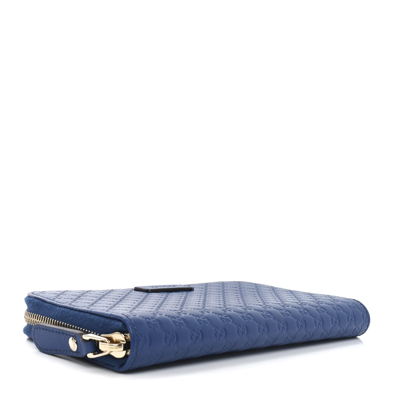 Guccissima Zip Around Wallet Blue