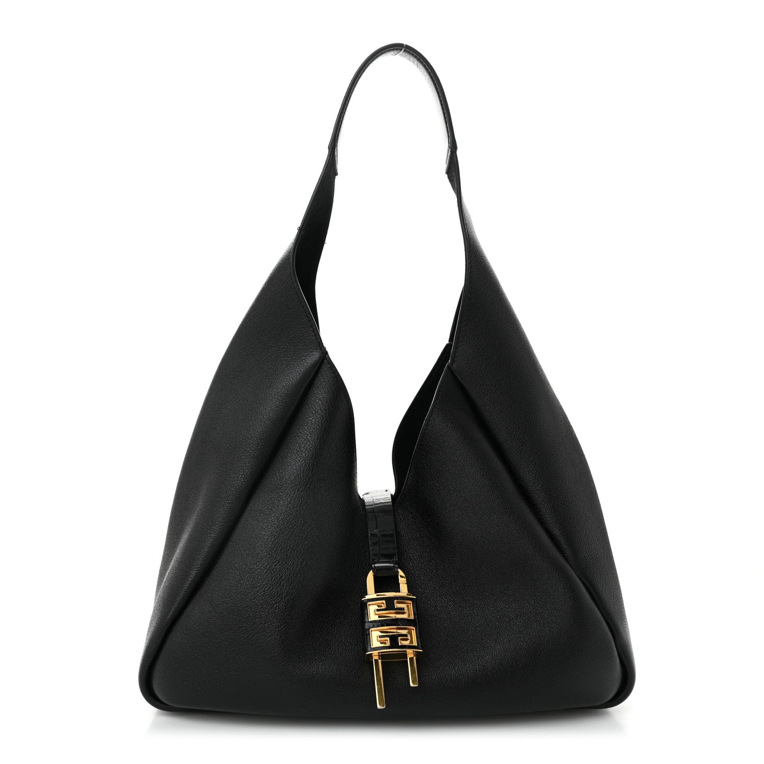 Calfskin Medium G-Lock Hobo Black