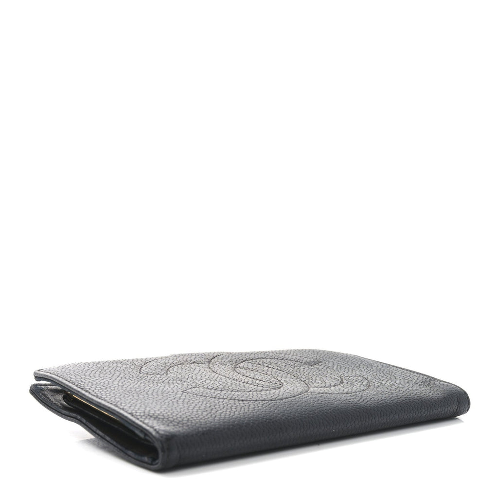 Caviar Timeless CC French Wallet Black