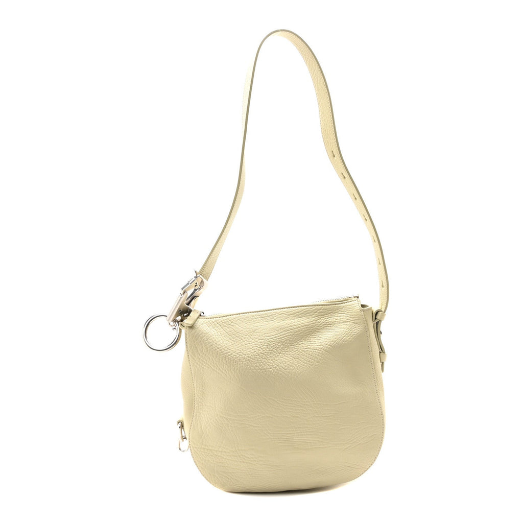 Grainy Calfskin Knight Crossbody Bag Hunter