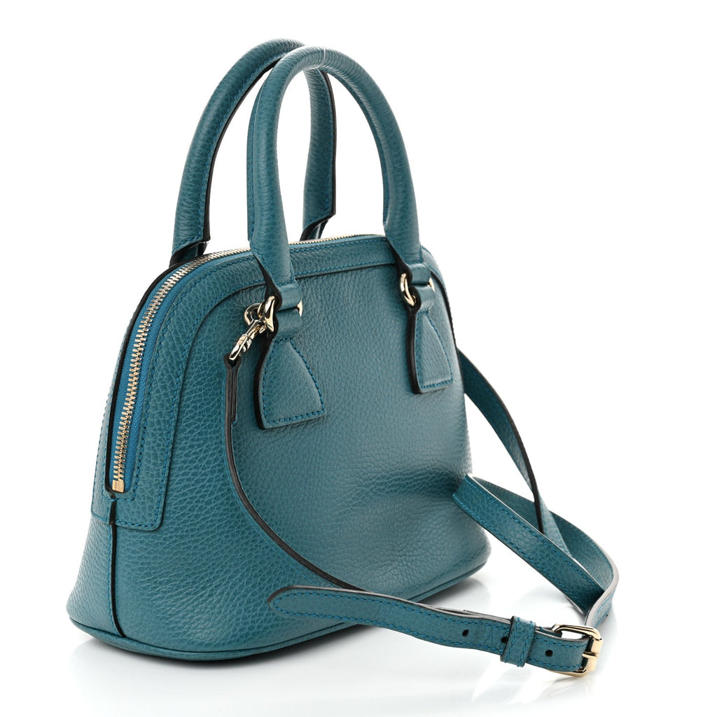 Dollar Calfskin Small GG Charm Dome Bag Cobalt