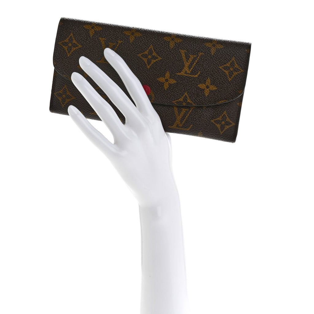 Monogram Emilie Wallet Fuchsia