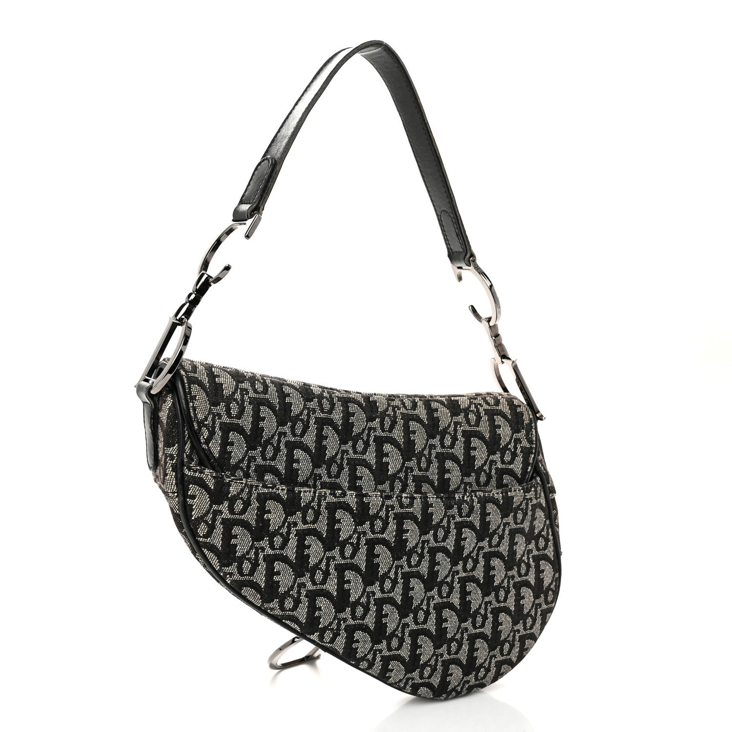 Oblique Saddle Bag Black