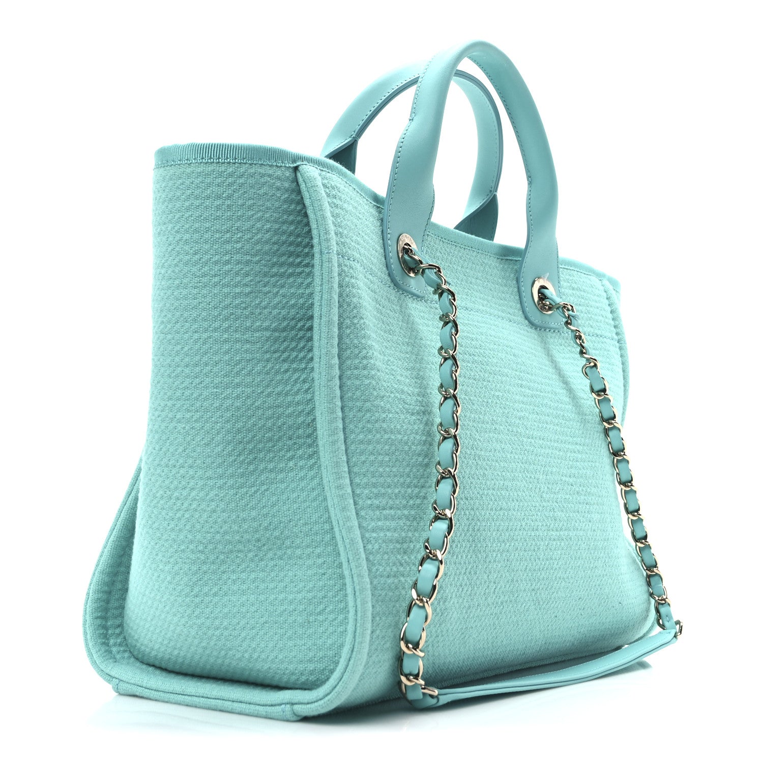 Mixed Fibers Small Deauville Tote Turquoise