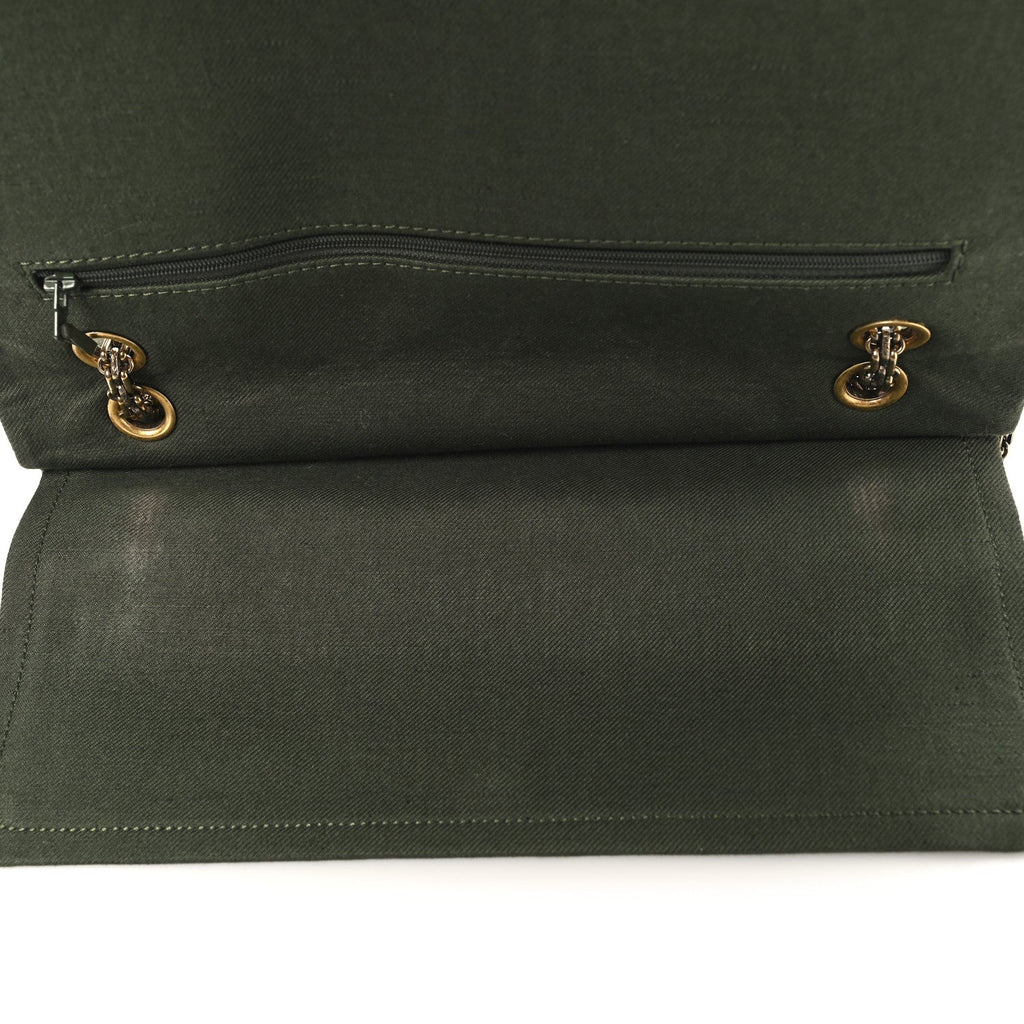 Canvas Quilted 2.55 Reissue 227 Flap Green