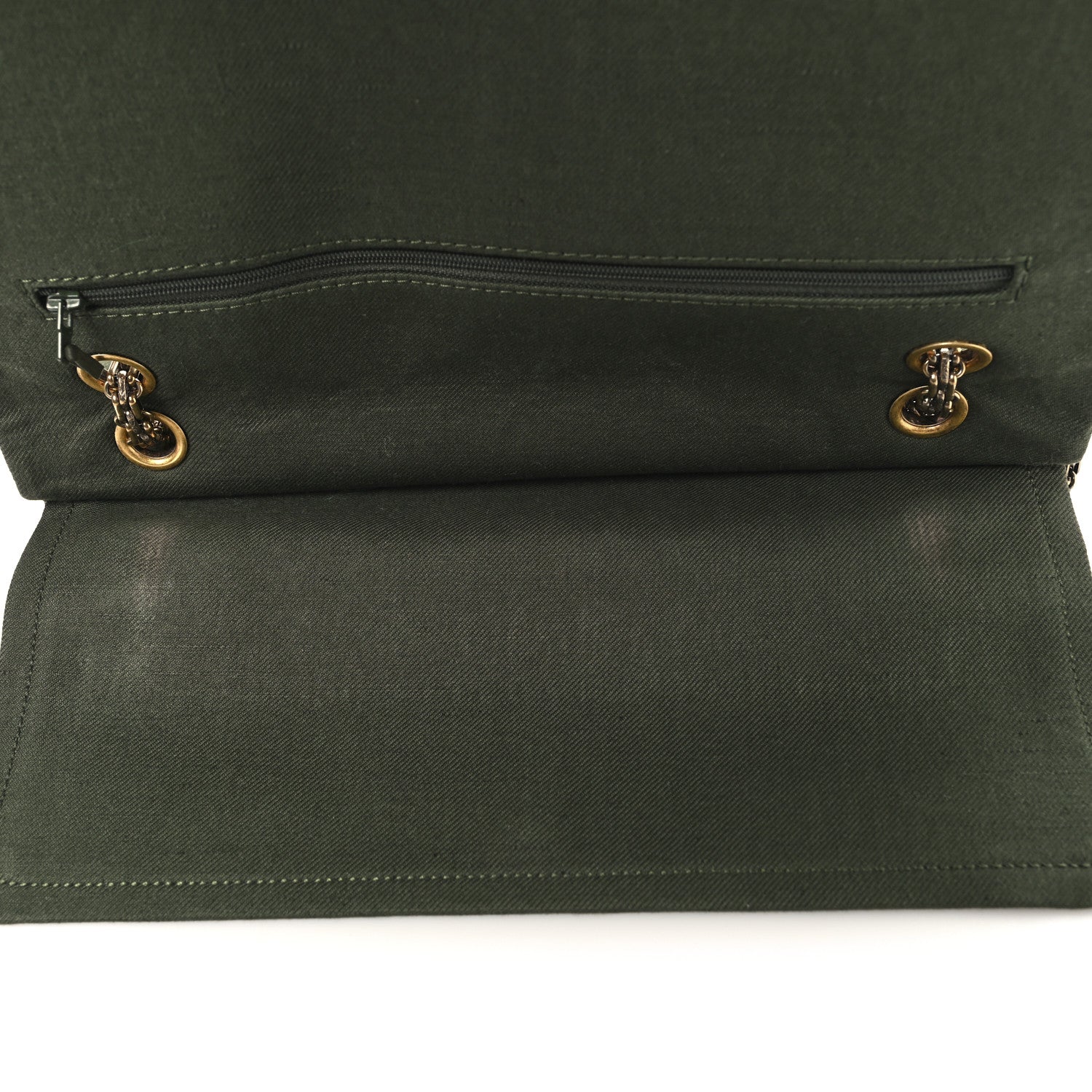 Canvas Quilted 2.55 Reissue 227 Flap Green
