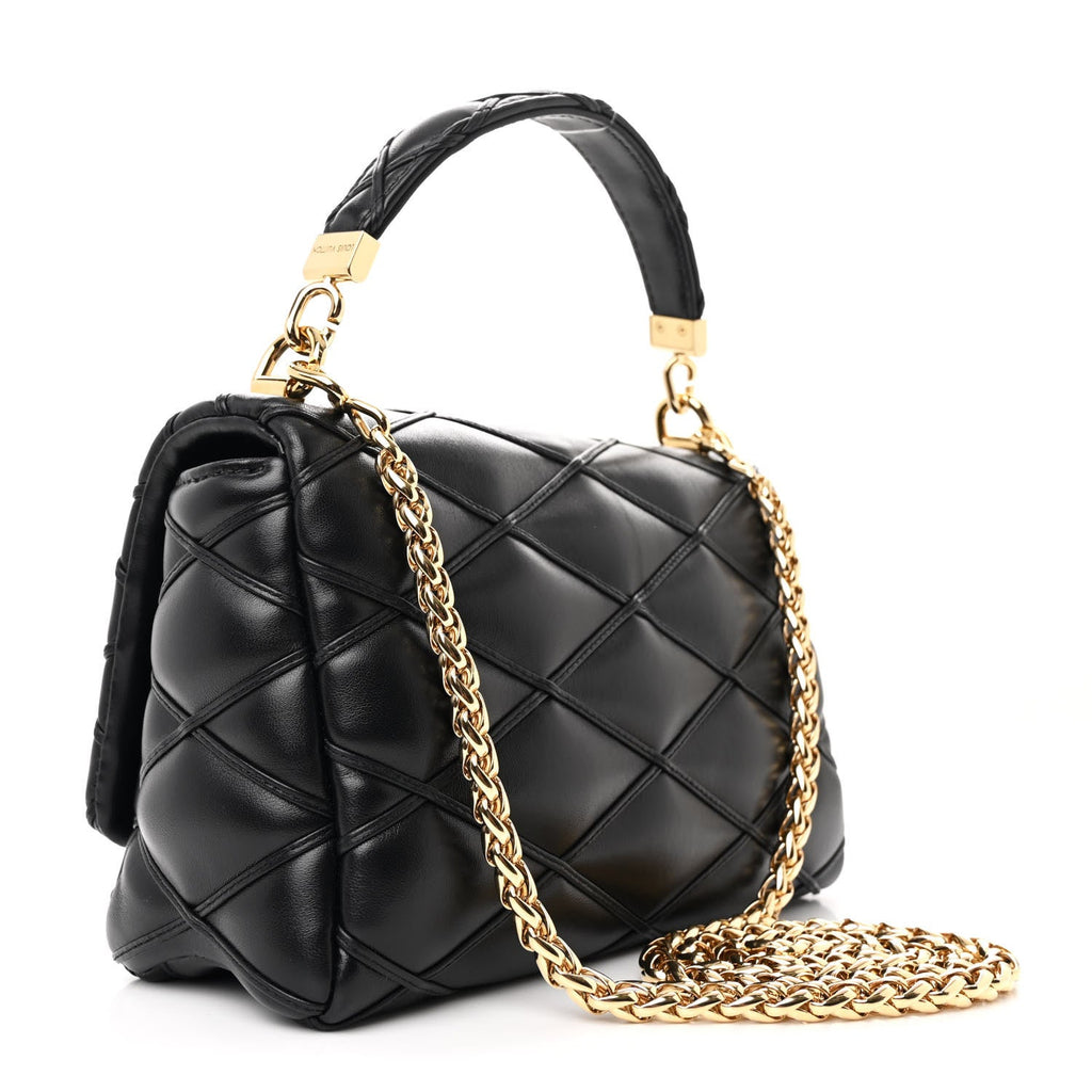 Lambskin Malletage Top Handle GO-14 MM Black