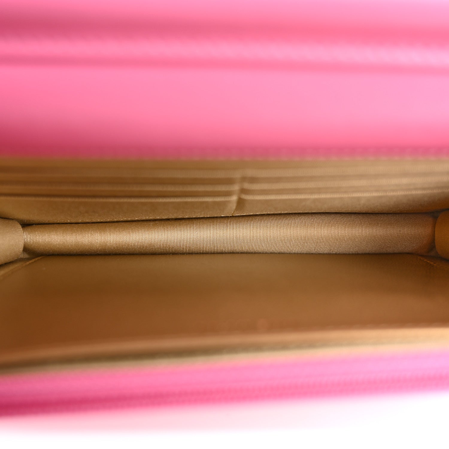 Lambskin Quilted CC Pearl Crush Wallet on Chain WOC Pink