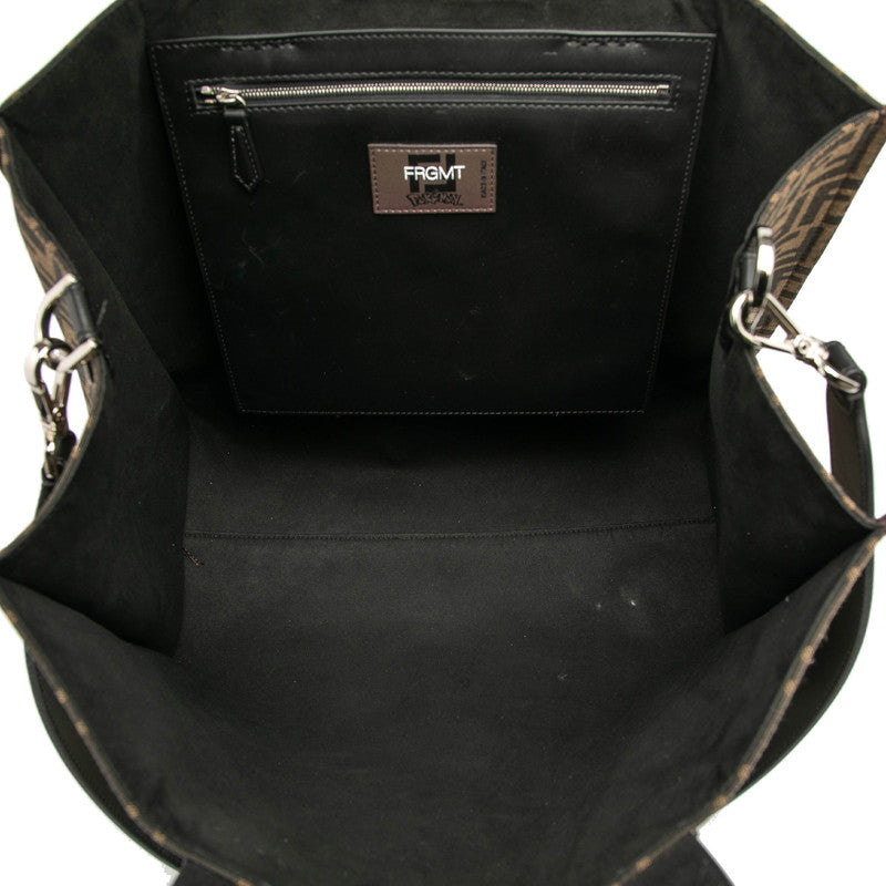 Fendi Zucca Fragment Pokémon Dragonite Canvas Leather 2way Bag