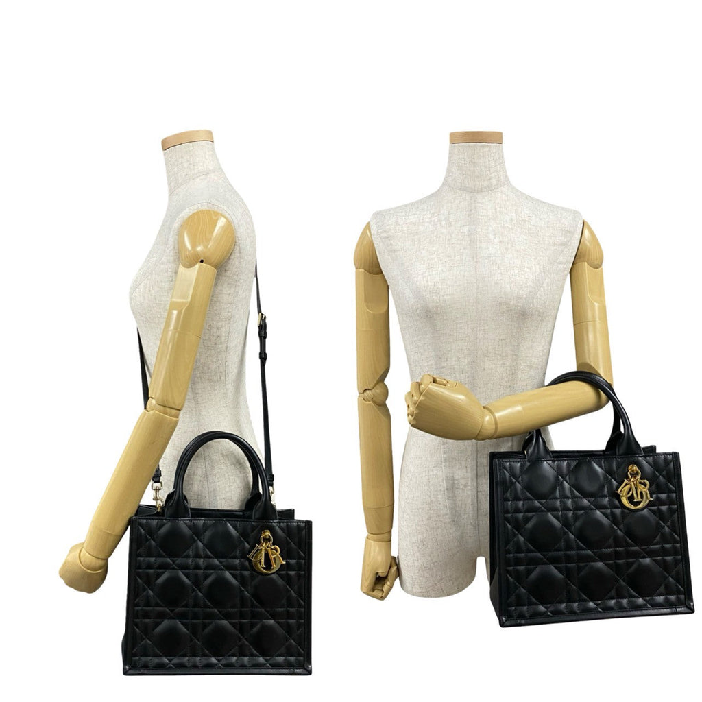 Christian Dior Book Tote Leather 2way Bag