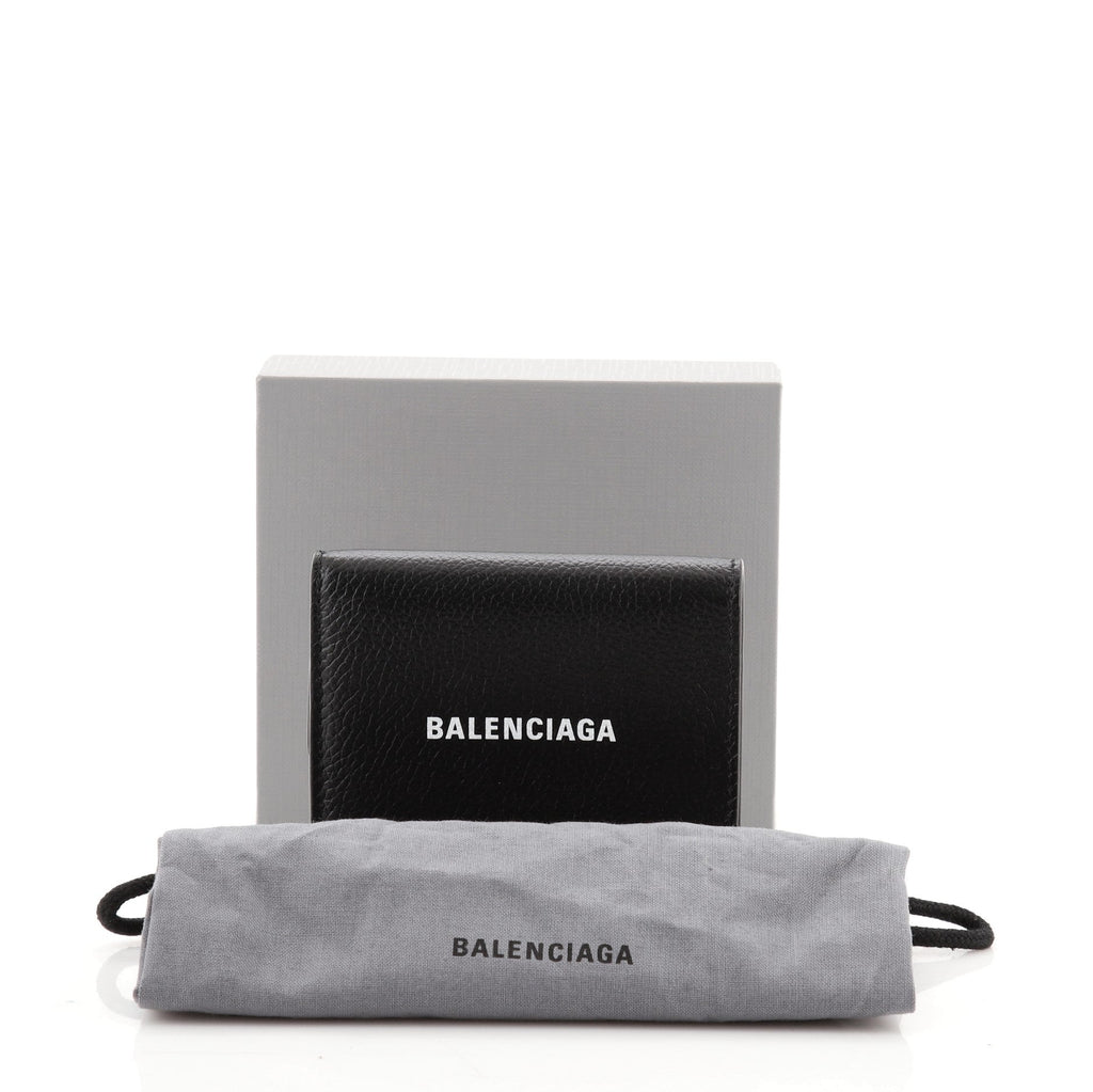 Logo Trifold Wallet Leather Mini