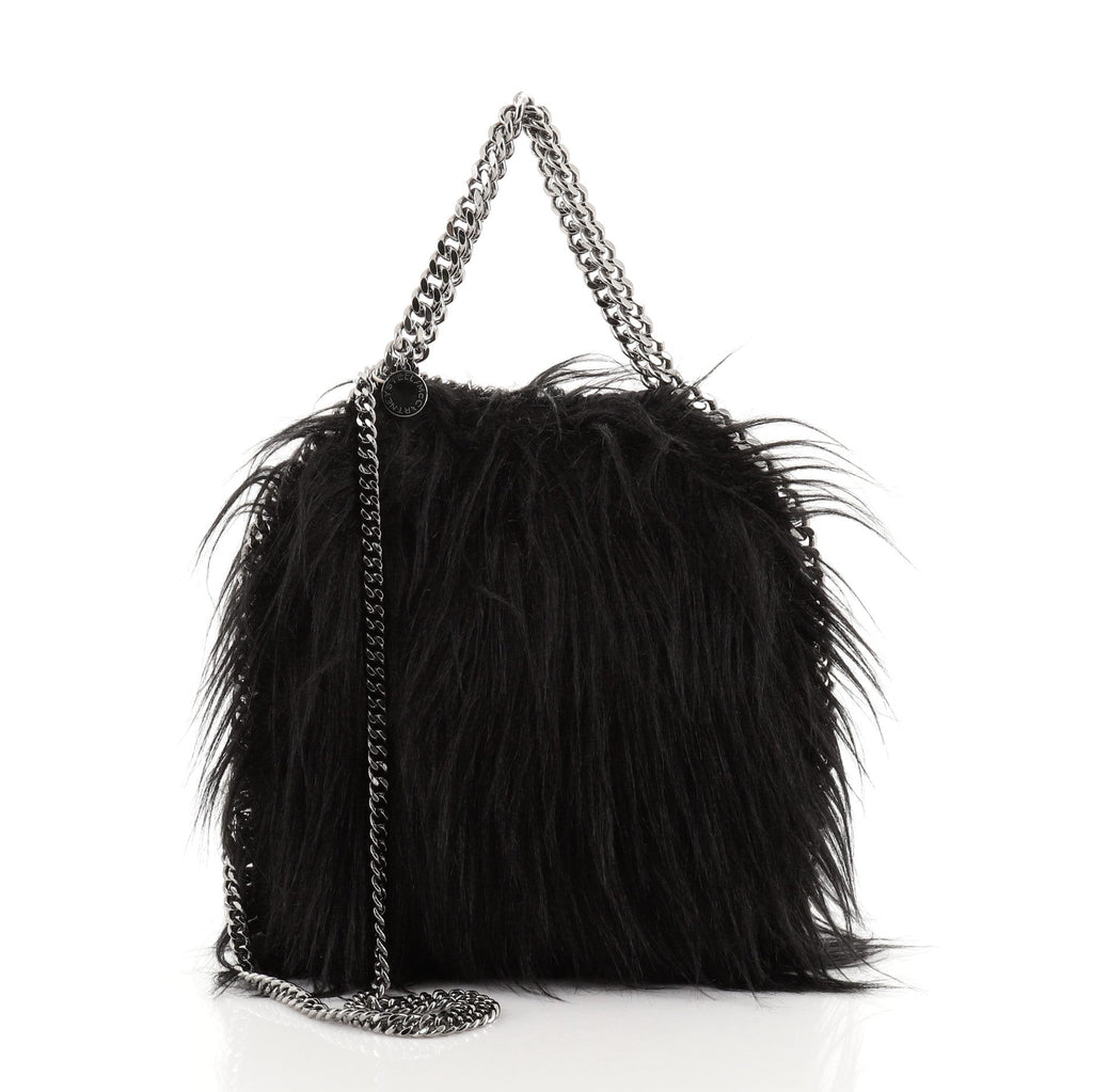 Falabella Fold Over Crossbody Bag Faux Fur Mini