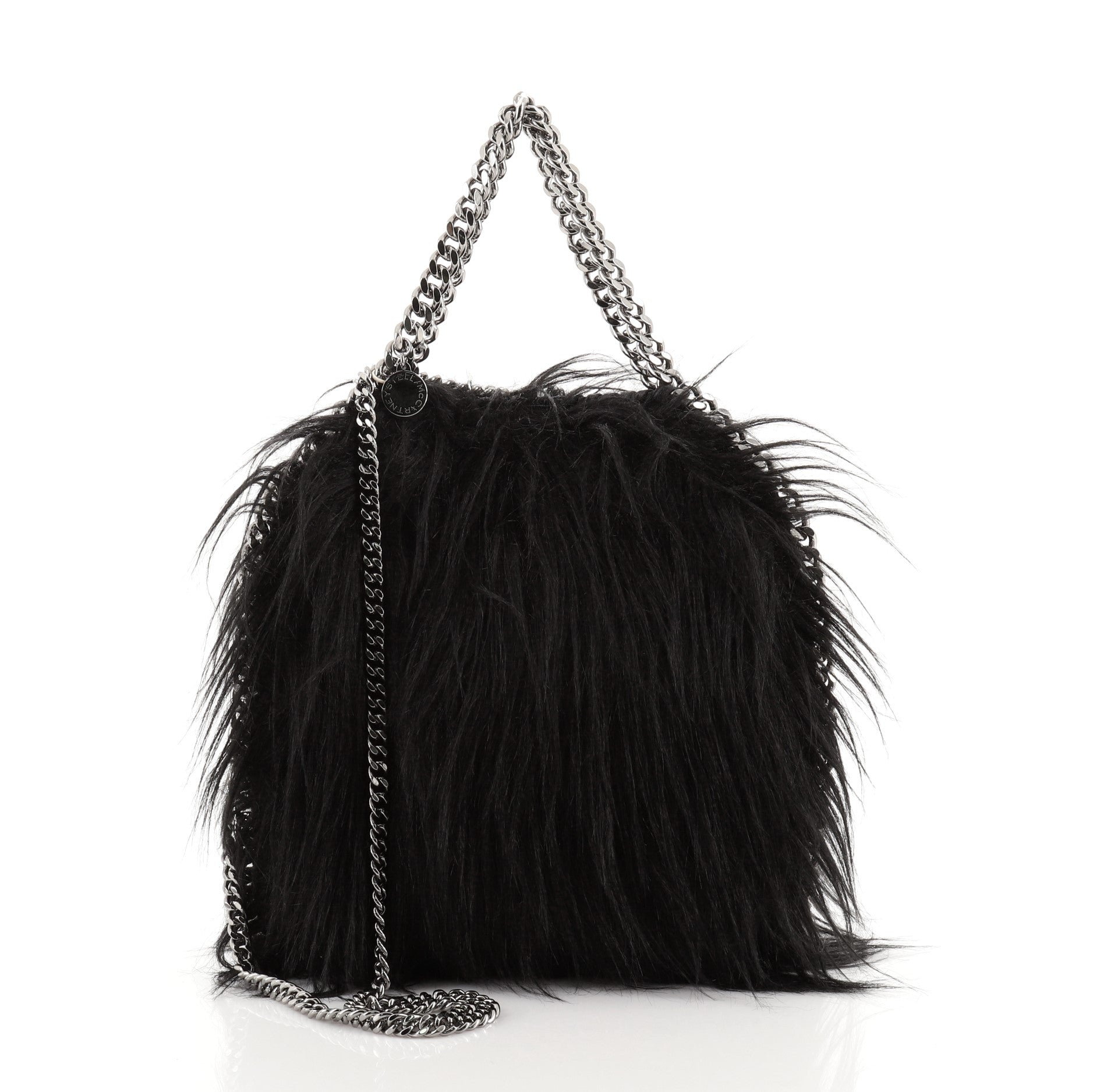 Falabella Fold Over Crossbody Bag Faux Fur Mini
