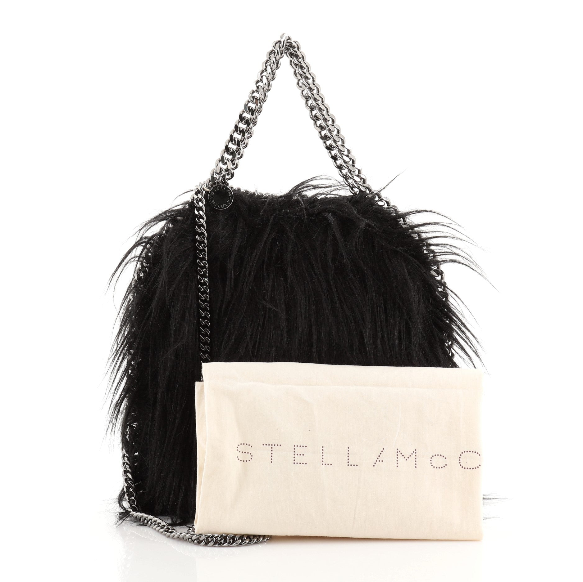 Falabella Fold Over Crossbody Bag Faux Fur Mini