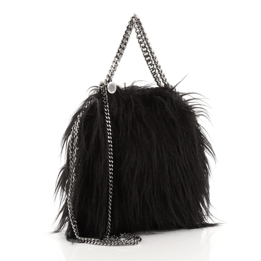 Falabella Fold Over Crossbody Bag Faux Fur Mini