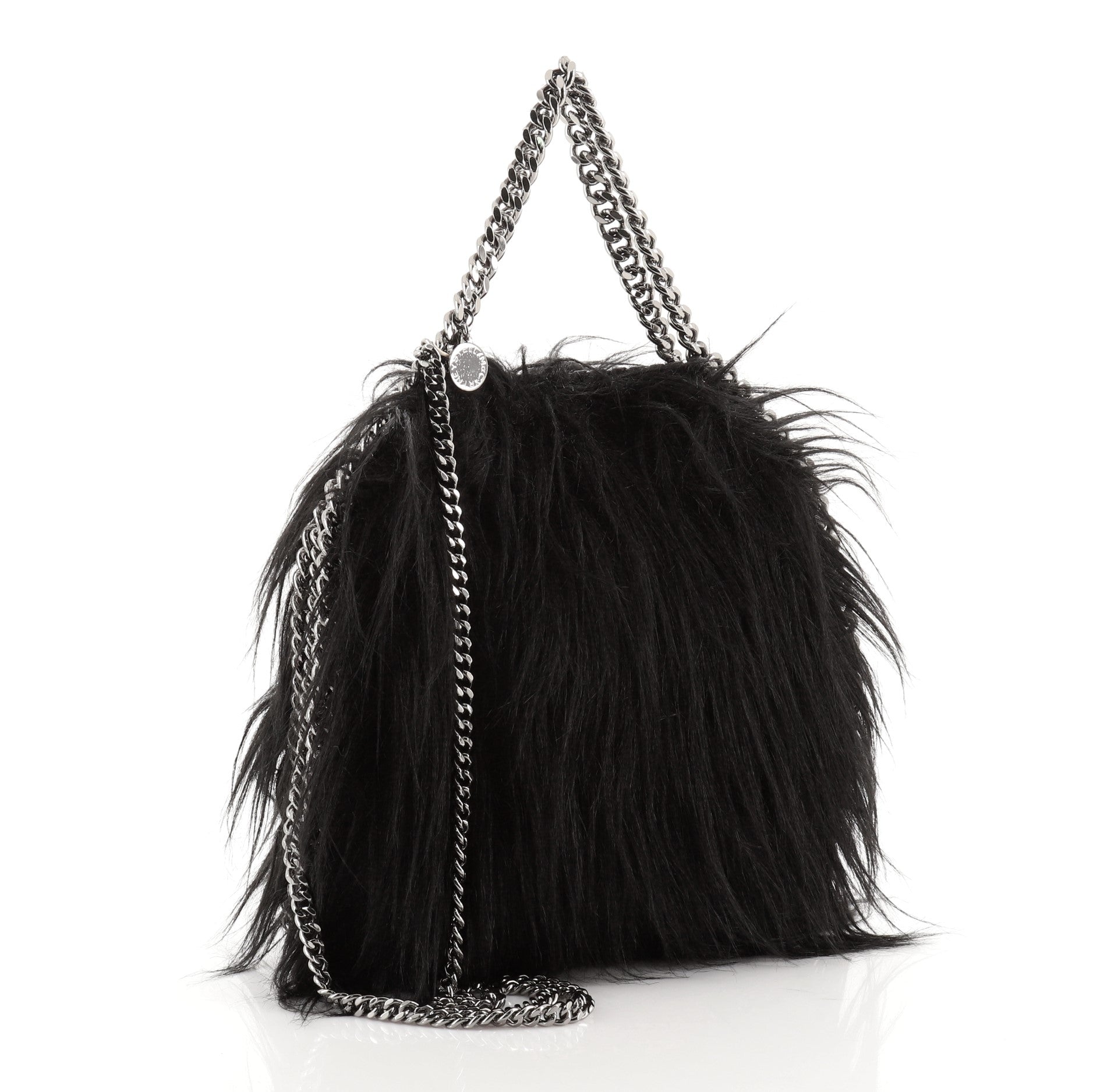 Falabella Fold Over Crossbody Bag Faux Fur Mini
