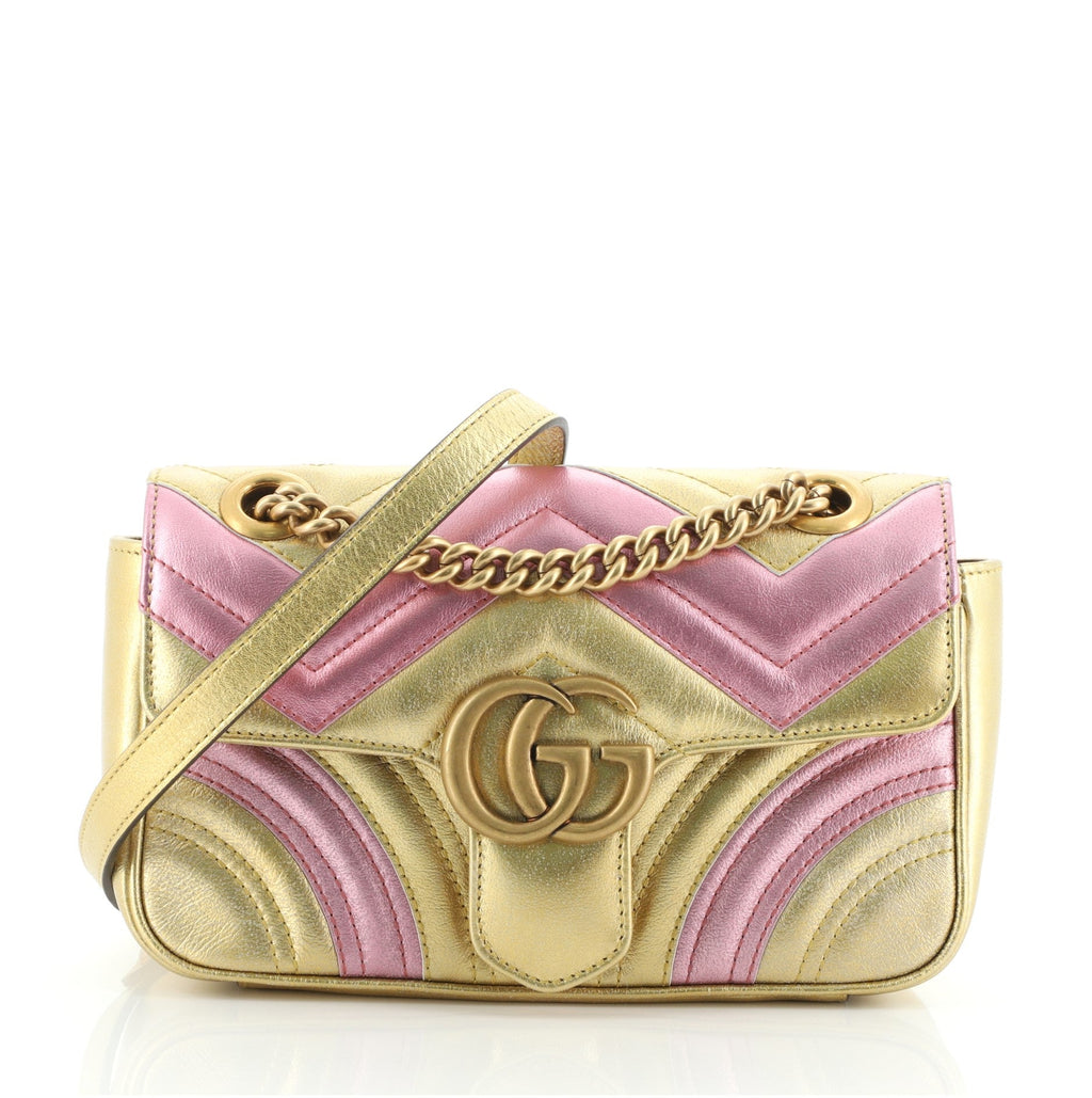 GG Marmont Flap Bag Matelasse Leather Mini
