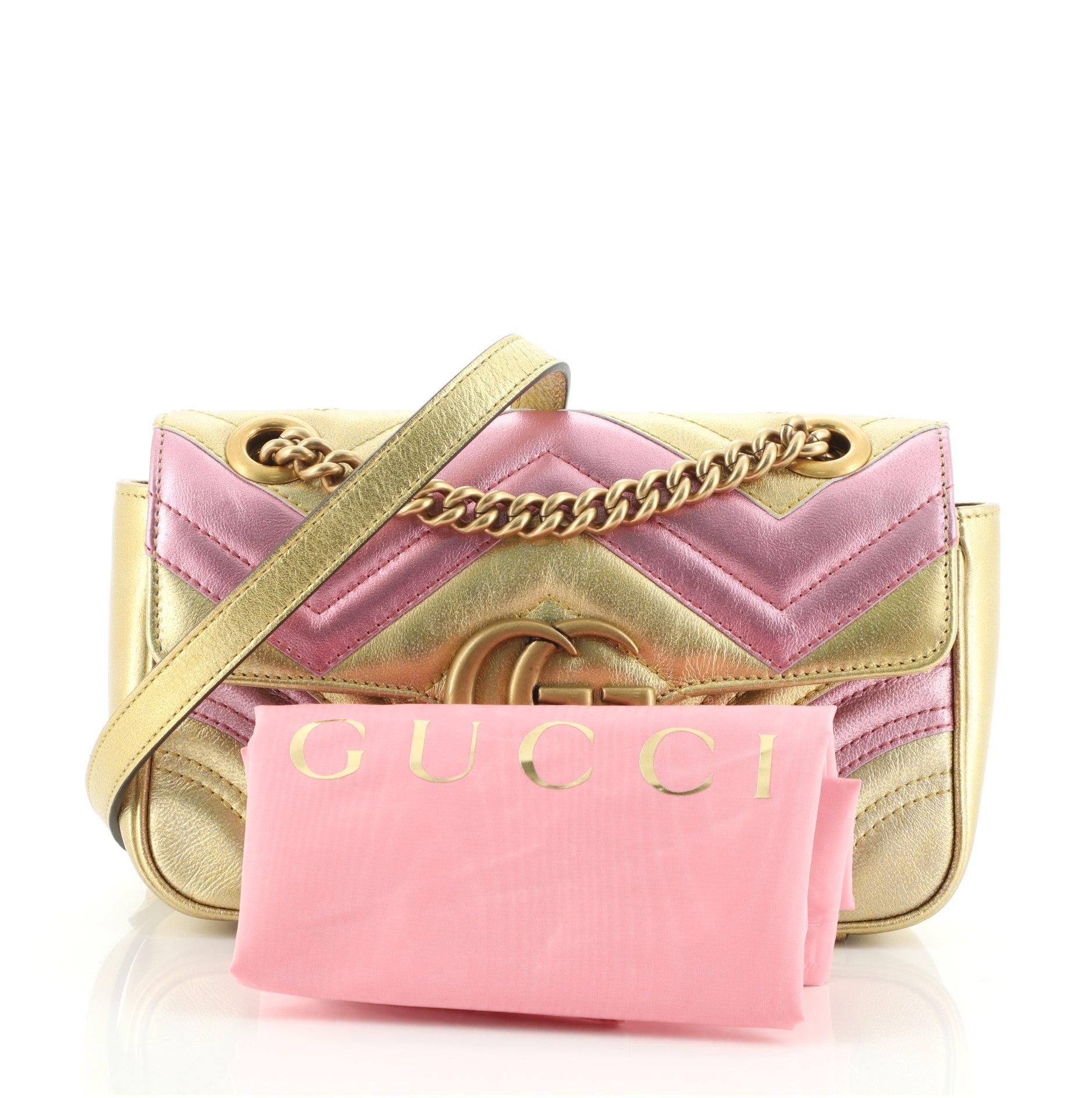 GG Marmont Flap Bag Matelasse Leather Mini