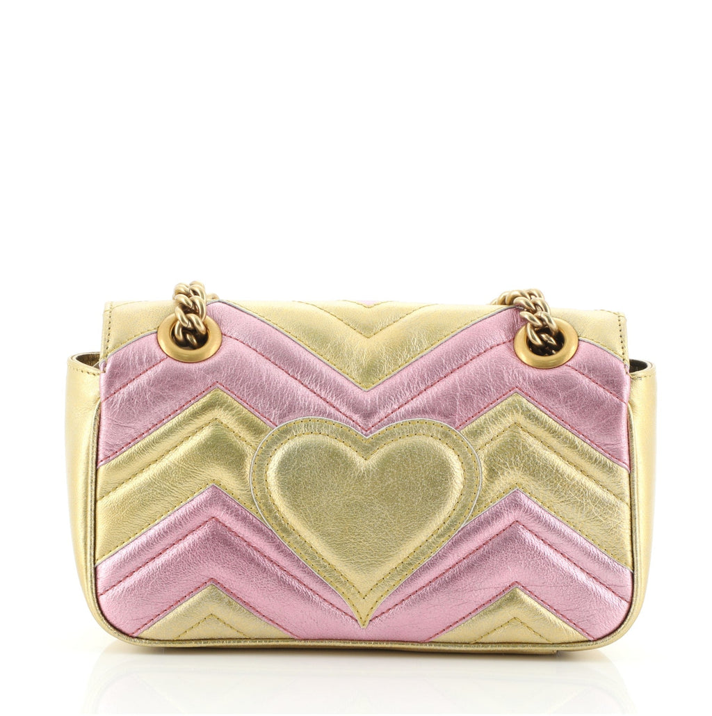 GG Marmont Flap Bag Matelasse Leather Mini