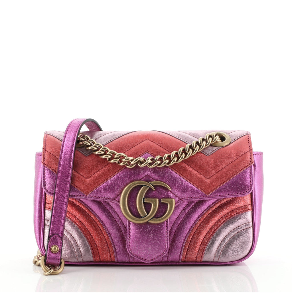 GG Marmont Flap Bag Matelasse Leather Mini