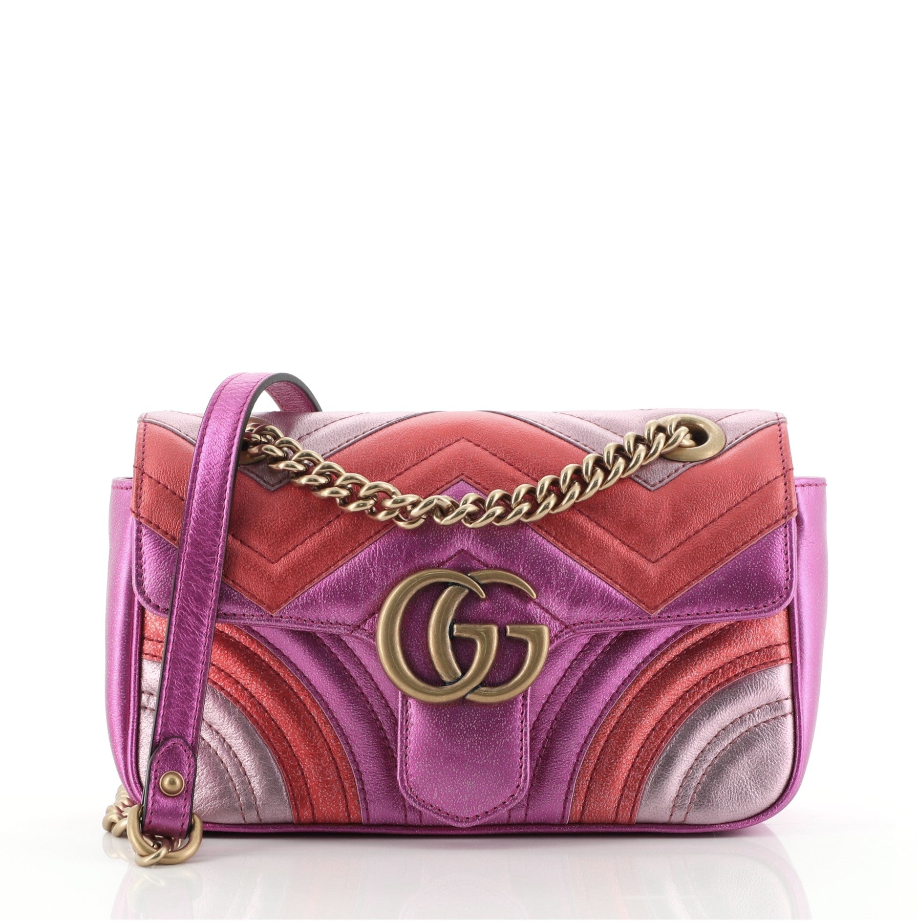 GG Marmont Flap Bag Matelasse Leather Mini