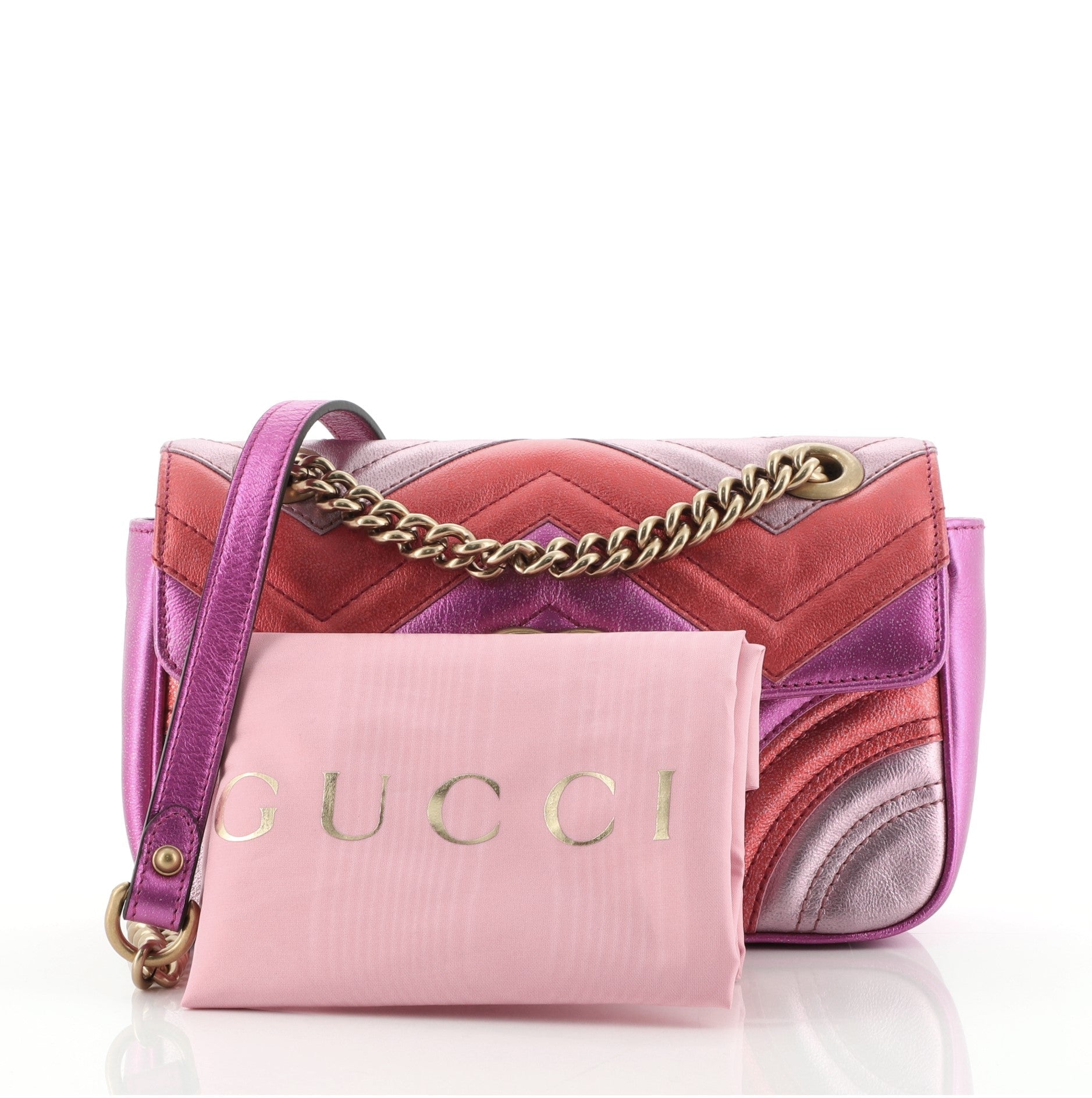 GG Marmont Flap Bag Matelasse Leather Mini