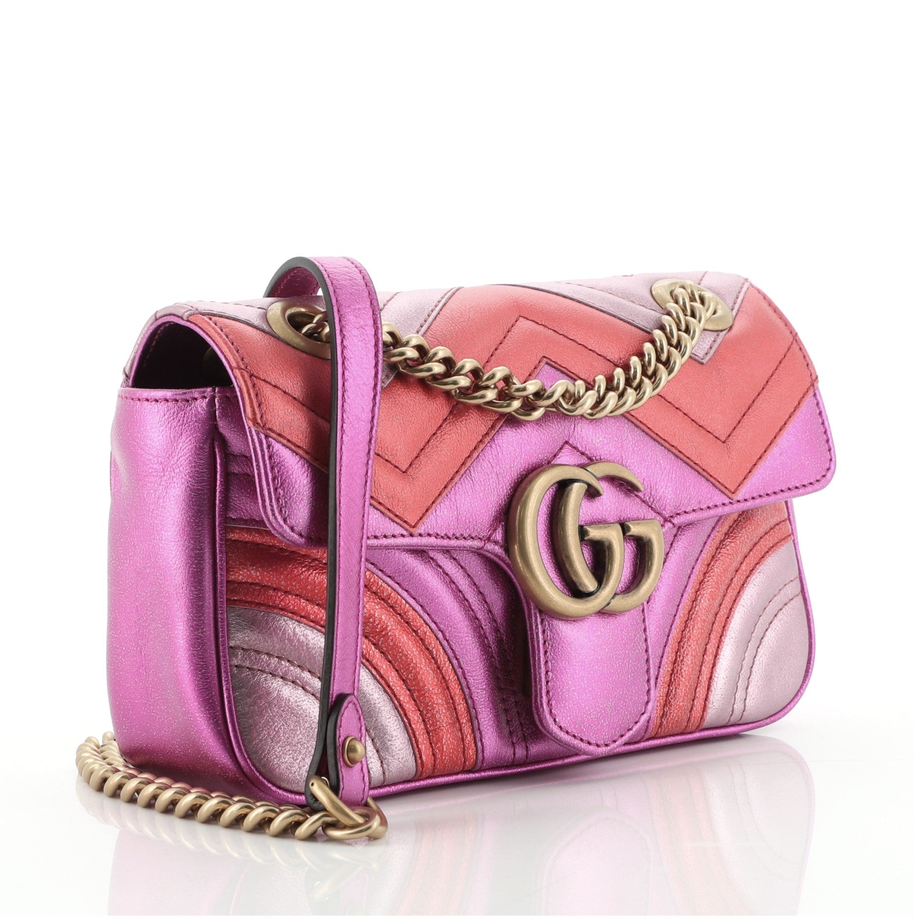 GG Marmont Flap Bag Matelasse Leather Mini
