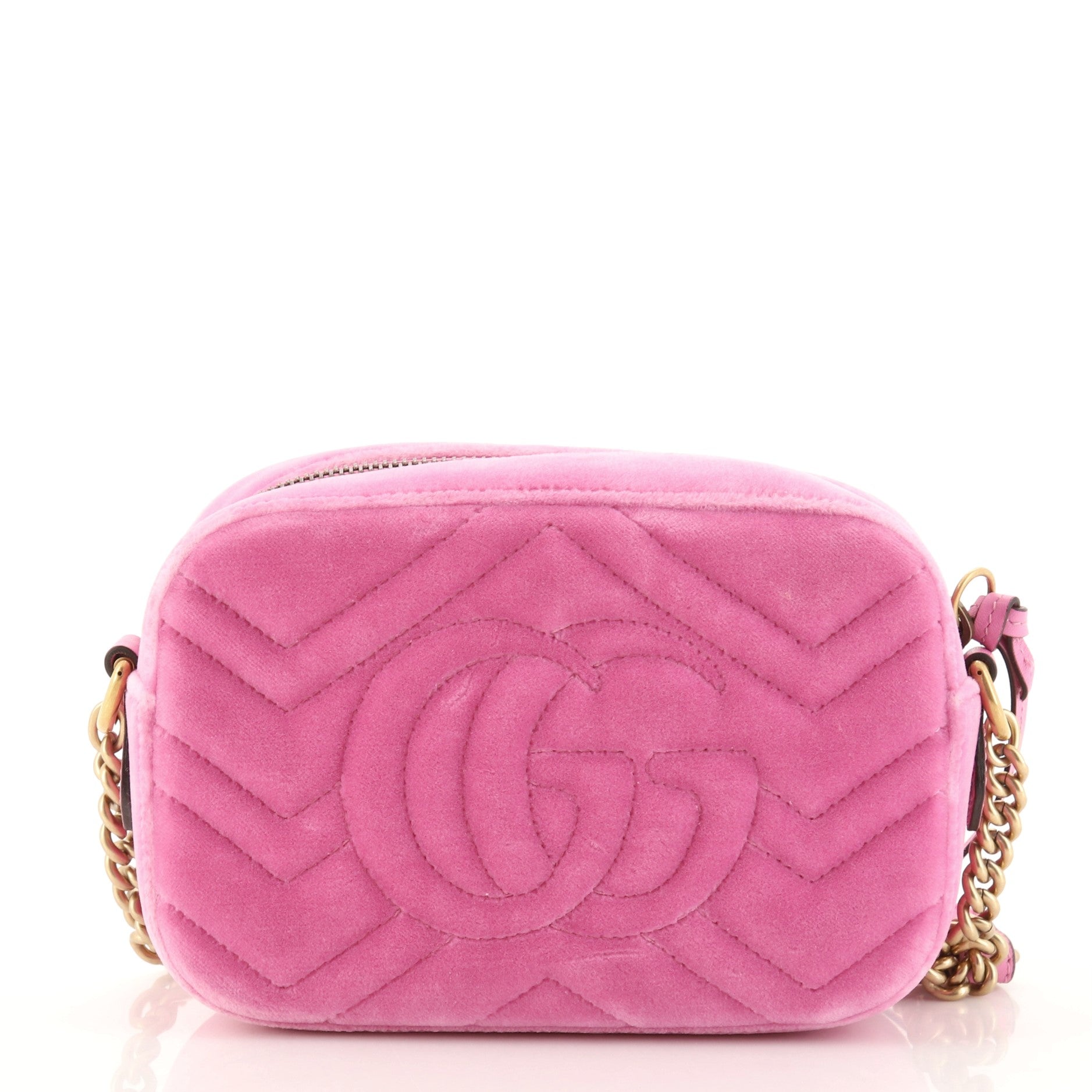 GG Marmont Shoulder Bag Crystal Embellished Matelasse Velvet Mini