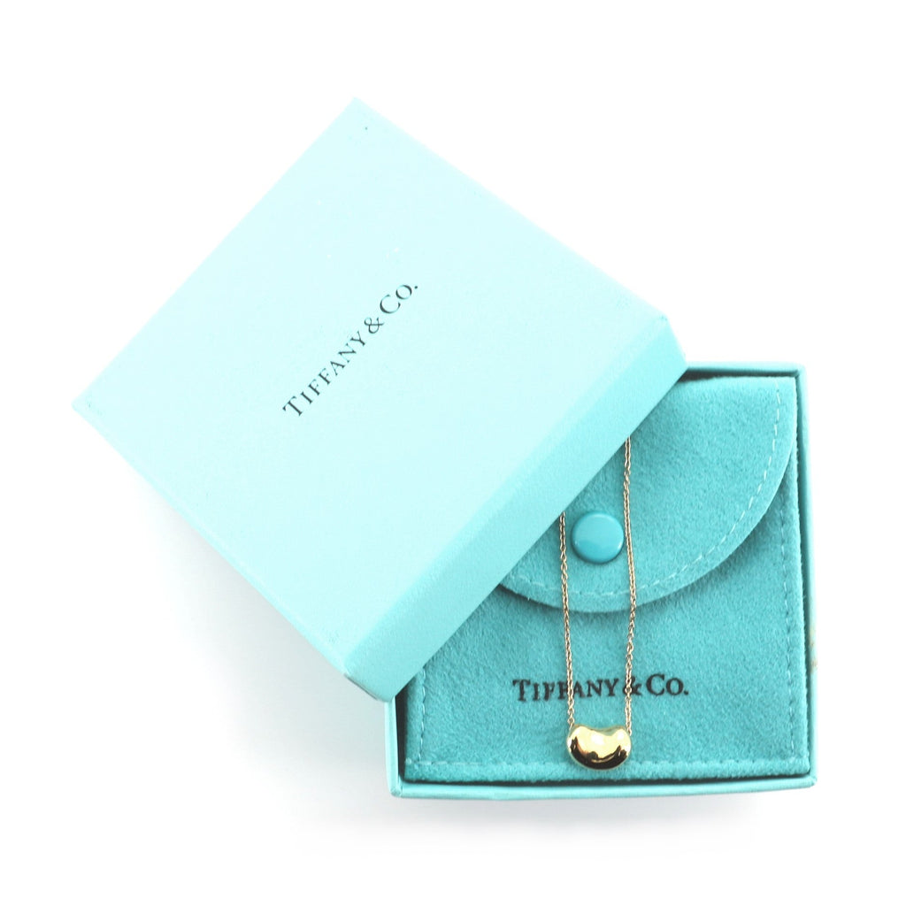 Elsa Peretti Bean Pendant 18K Yellow Gold Necklace
