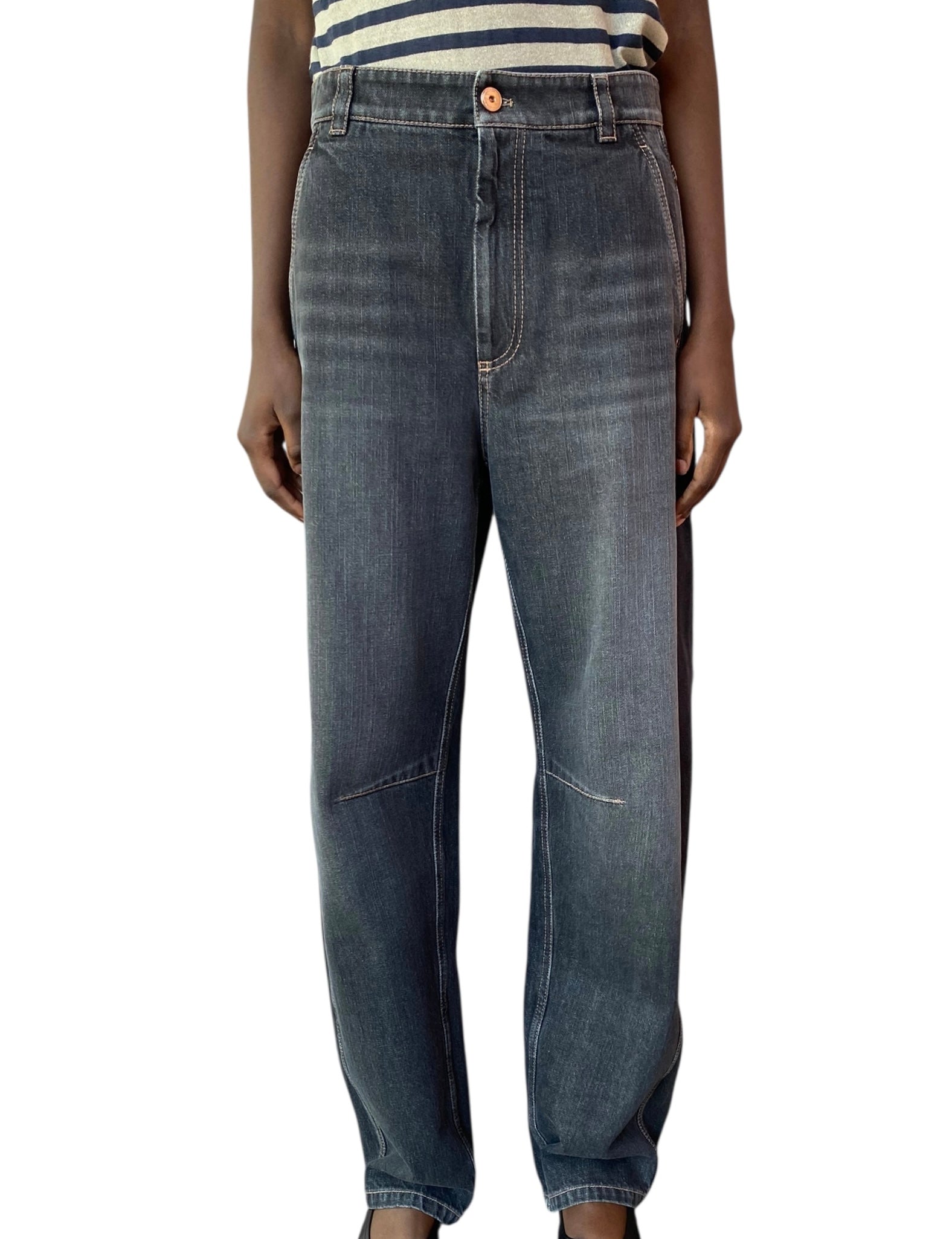 Brunello Cucinelli Dark Soft Curve Denim - US 6