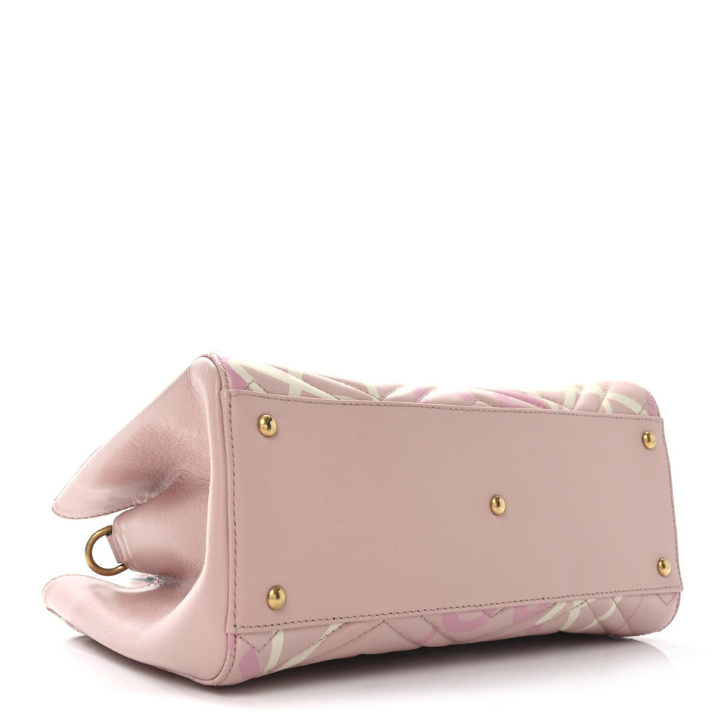 Calfskin Matelasse GucciGhost Small GG Marmont Tote Perfect Pink Rosa Ivory