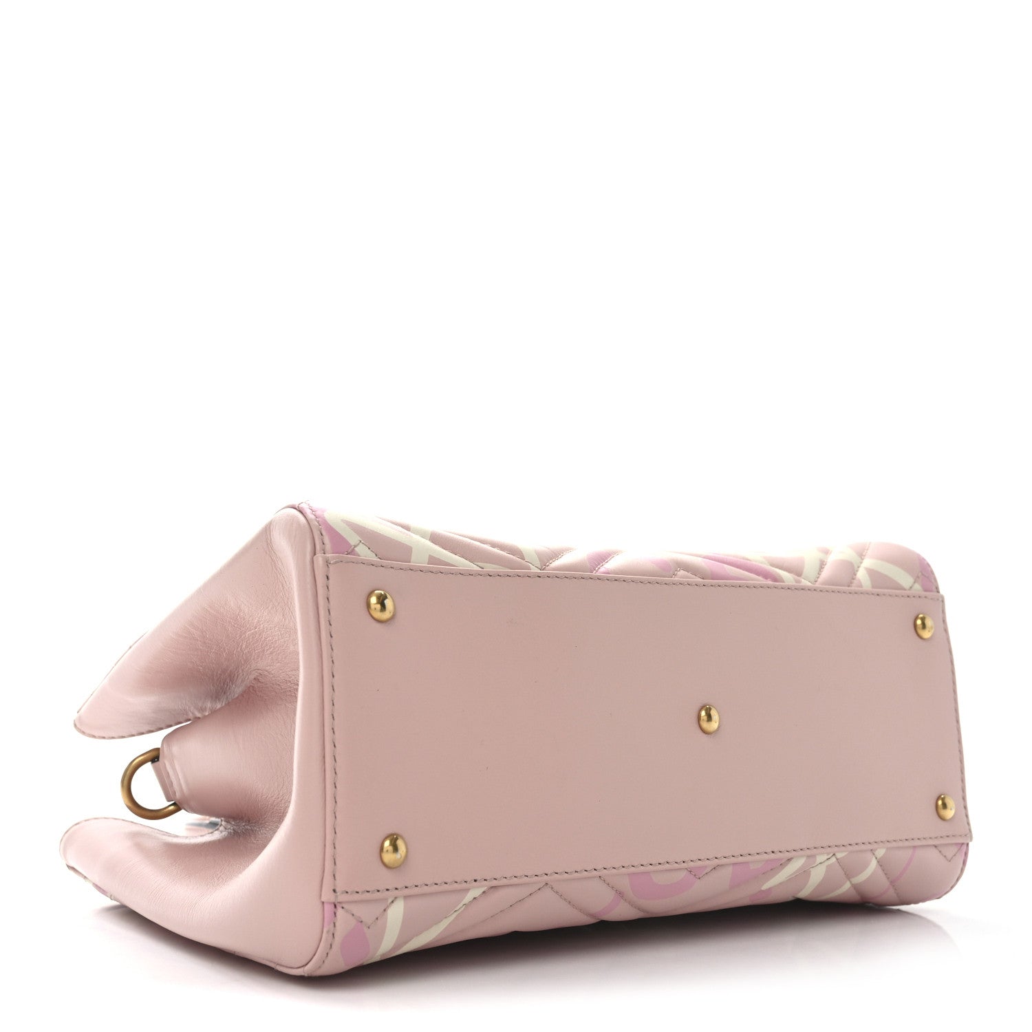 Calfskin Matelasse GucciGhost Small GG Marmont Tote Perfect Pink Rosa Ivory
