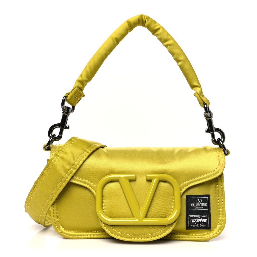 X PORTER Technical Fabric Vlogo Loco Small Crossbody Bag Yellow