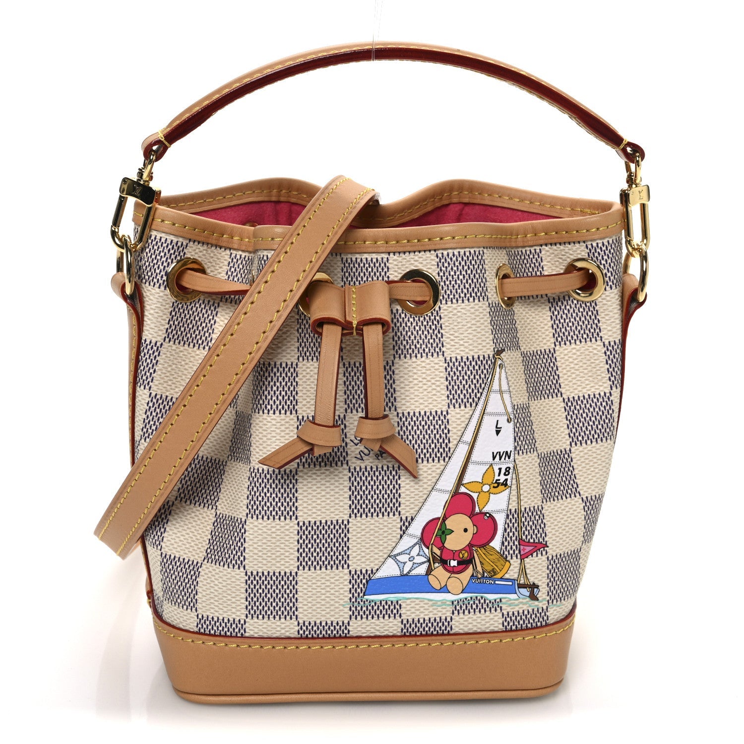 Damier Azur Vivienne Sac Nano Noe Dragon Fruit Pink