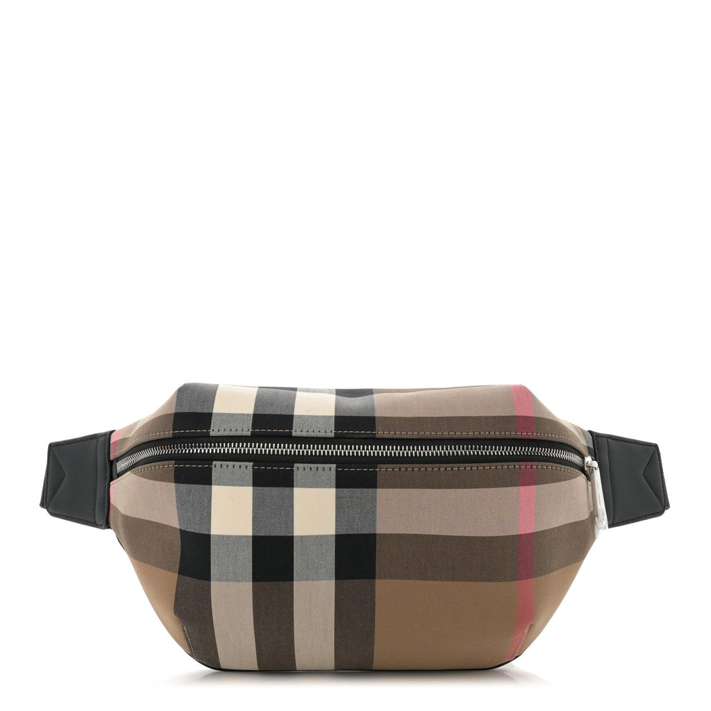 House Check Sonny Bum Bag Taupe Brown