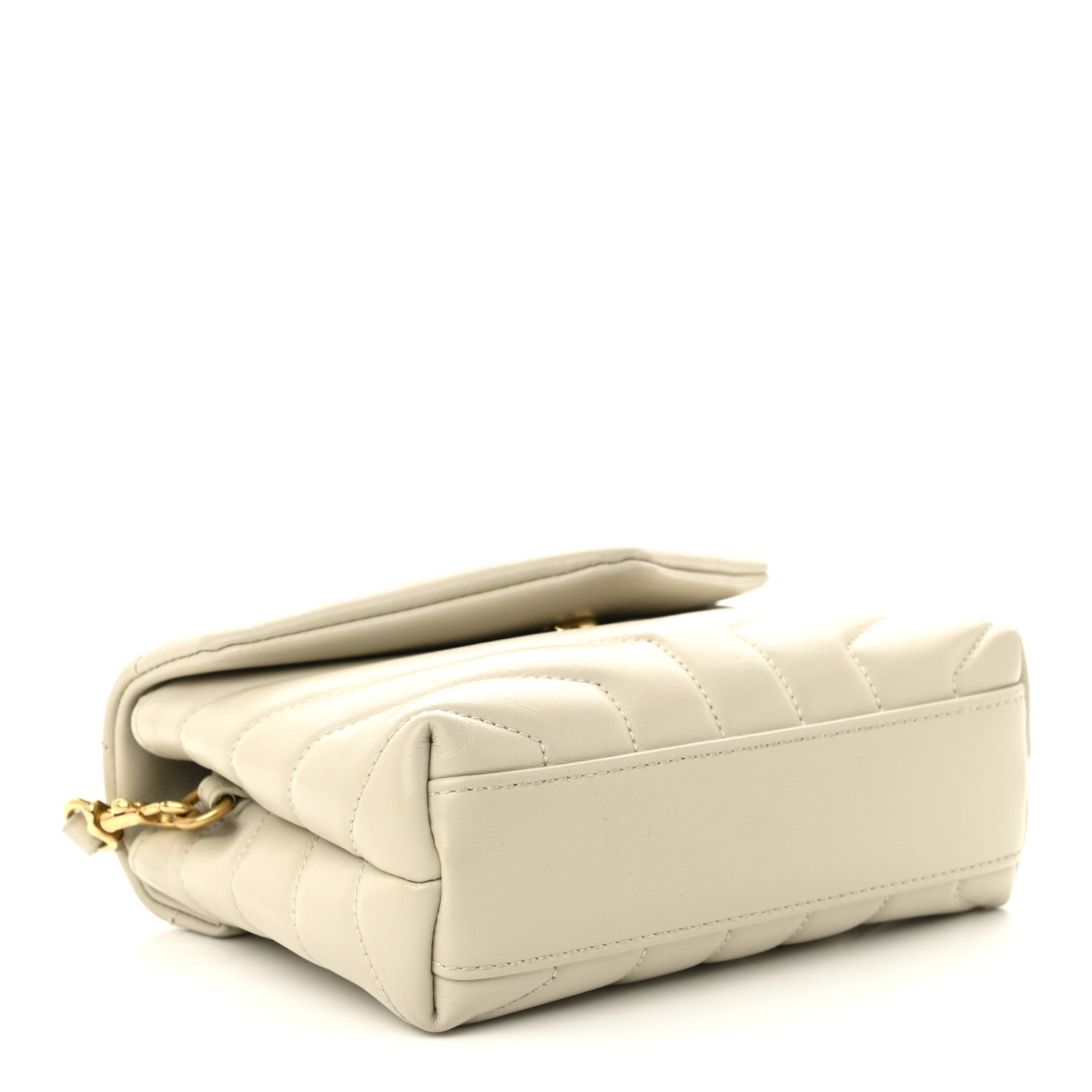 Calfskin Y Quilted Monogram Toy Loulou Crossbody Bag Crema Soft