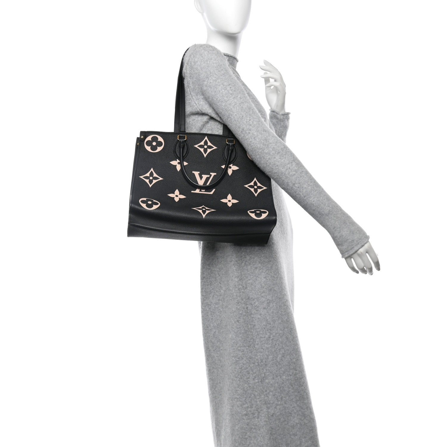 Empreinte Monogram Giant Onthego MM Black Beige