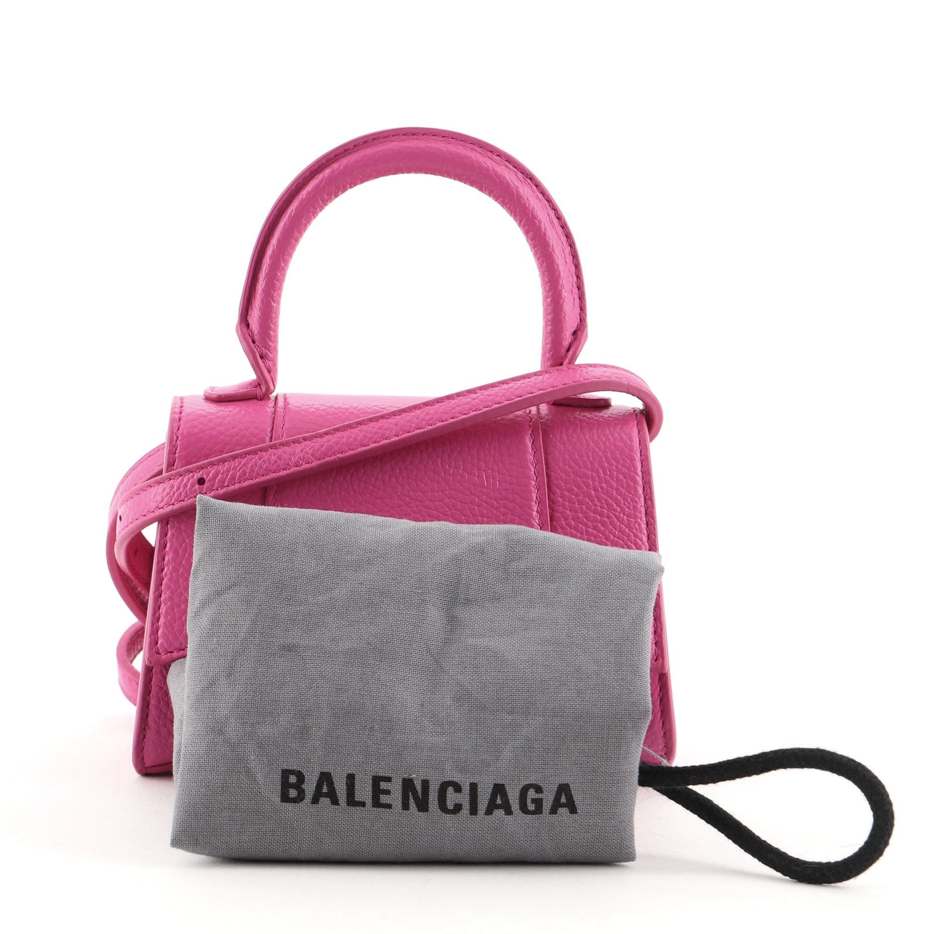 Hourglass Top Handle Bag Leather Mini