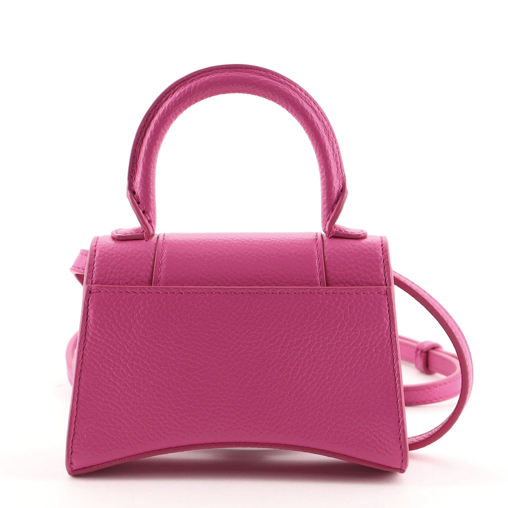 Hourglass Top Handle Bag Leather Mini