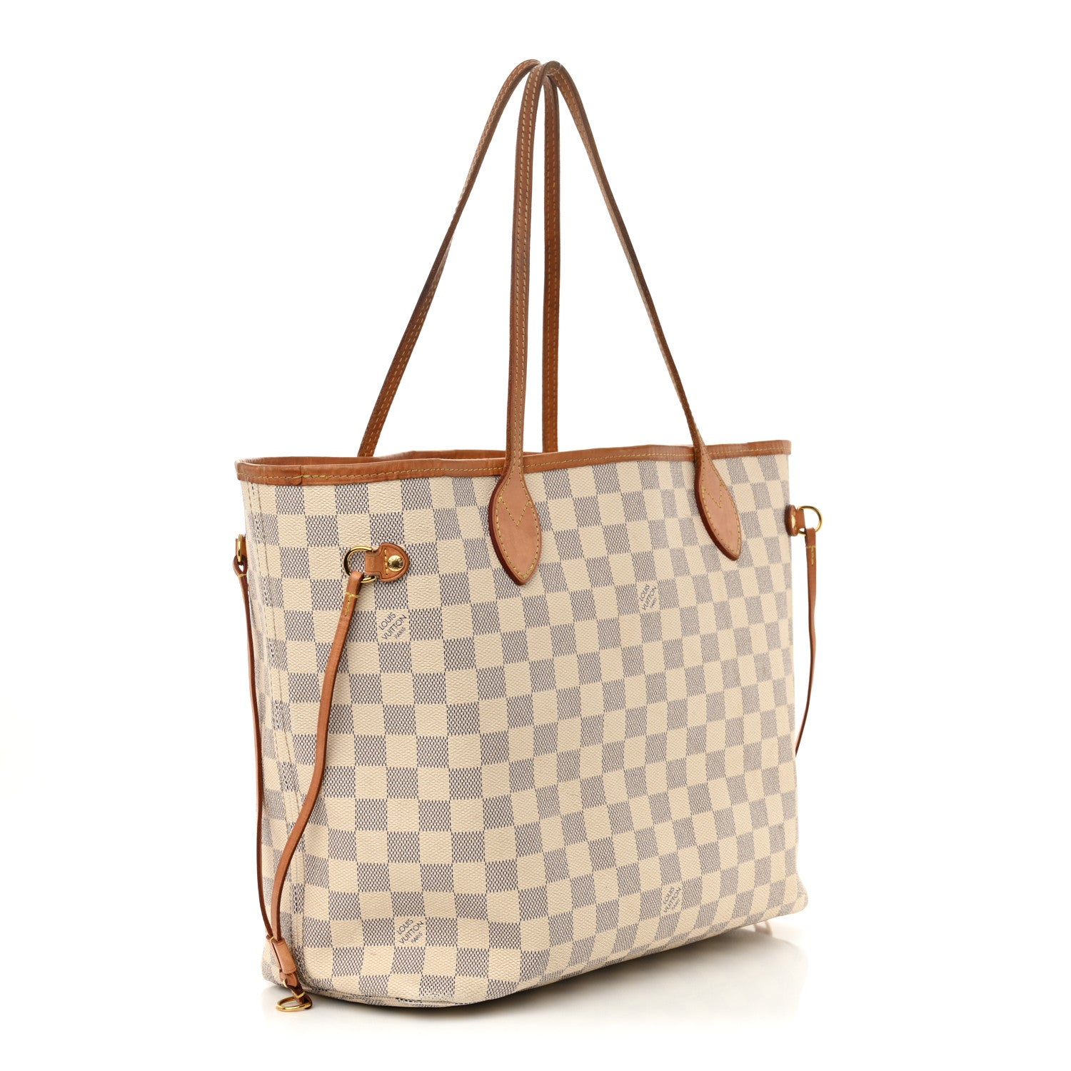 Damier Azur Neo Neverfull MM Rose Ballerine