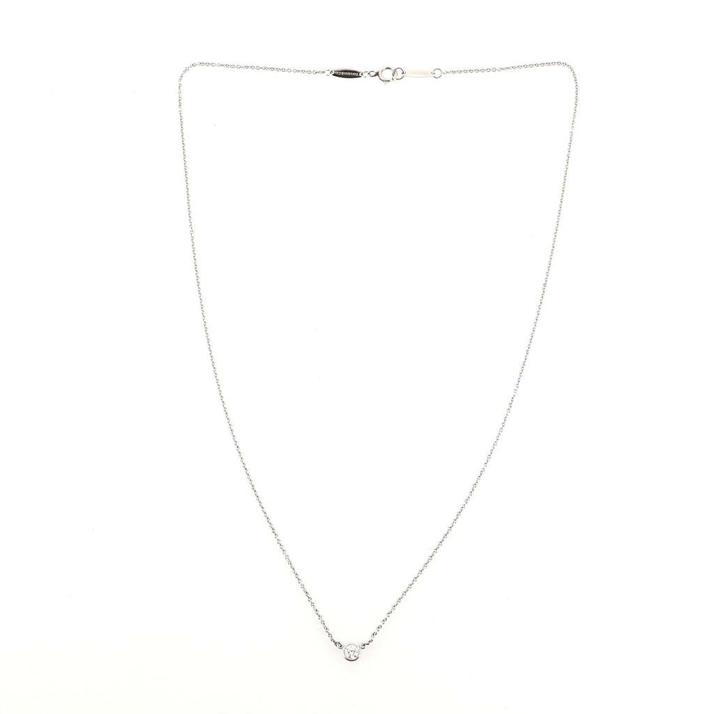 Elsa Peretti Diamonds By The Yard Pendant Necklace Platinum with Diamond .17CT