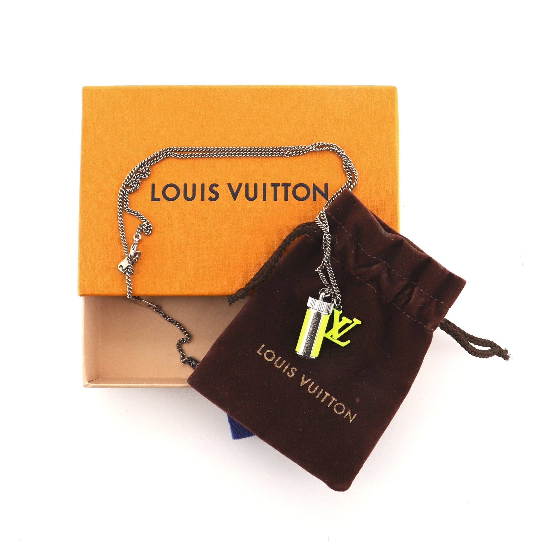 LV Collier Fluo Charm Pendant Necklace Metal