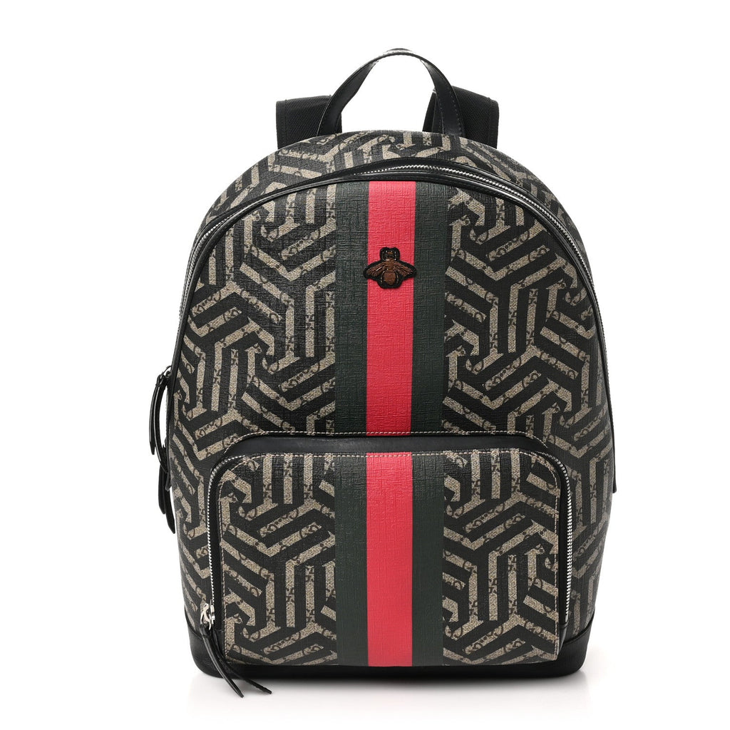 GG Supreme Web Monogram Bee Caleido Medium Day Backpack