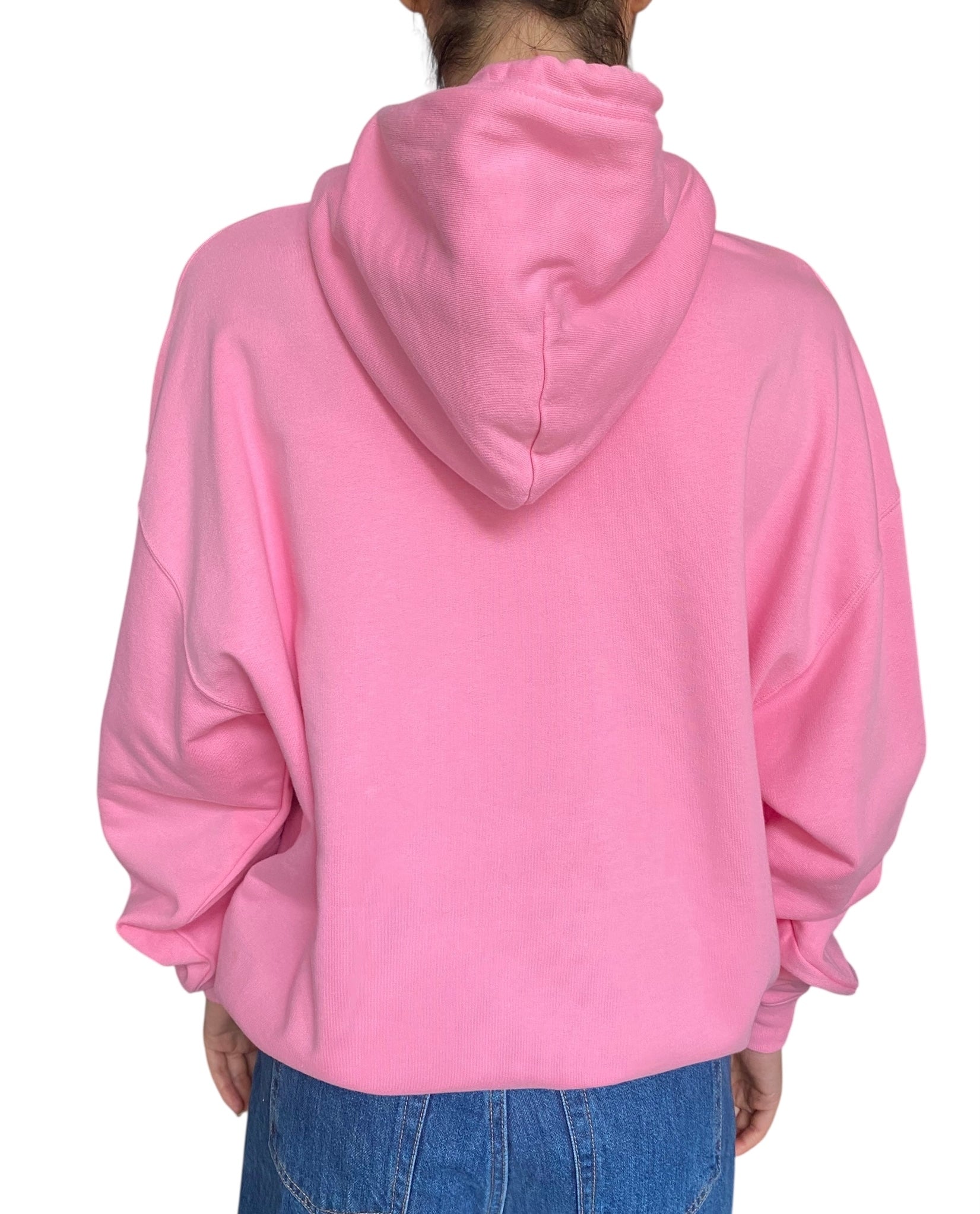Balenciaga Pink Bebe Oversized Hoodie - XS