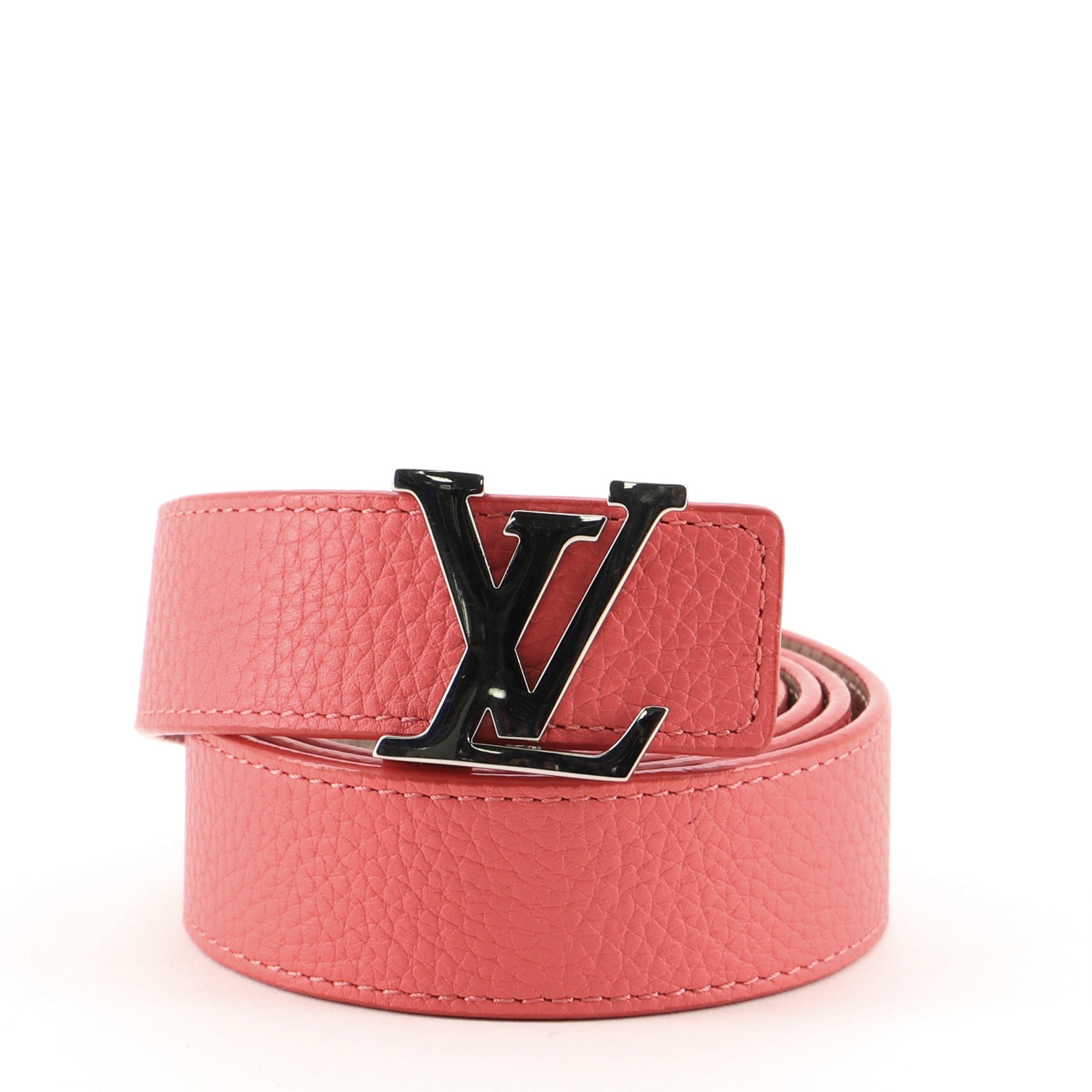 LV Initiales Reversible Belt Leather Thin 85