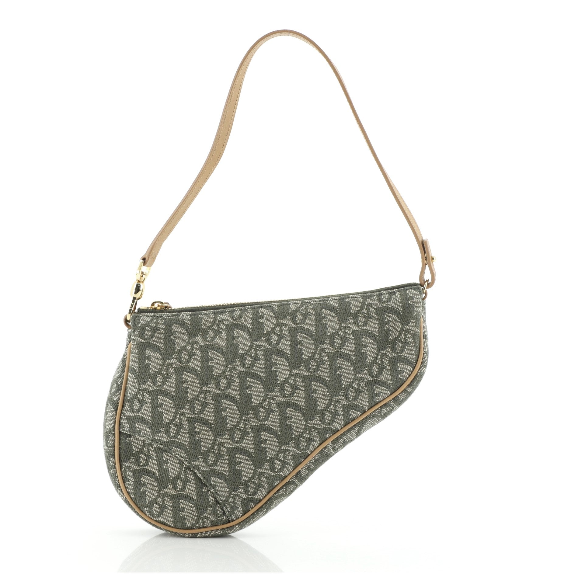 Vintage Saddle Bag Diorissimo Canvas Mini