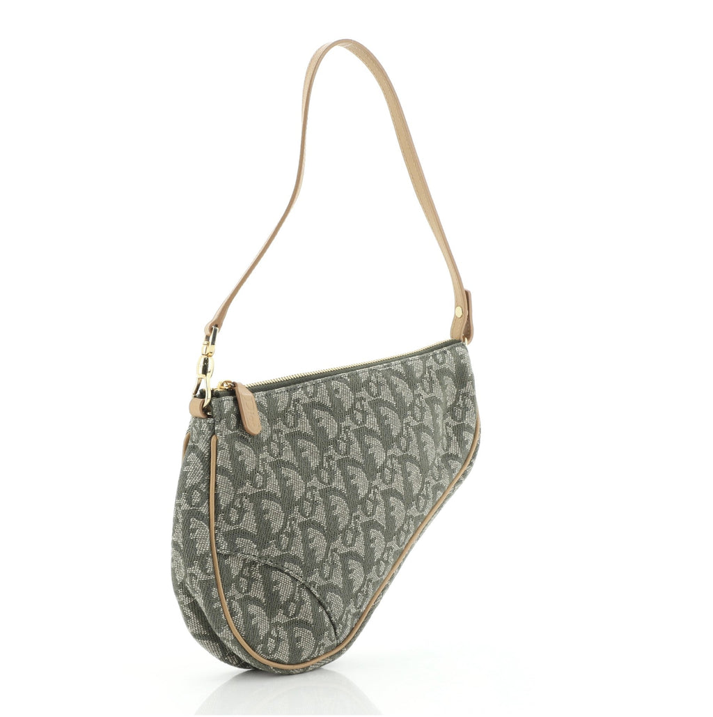 Vintage Saddle Bag Diorissimo Canvas Mini